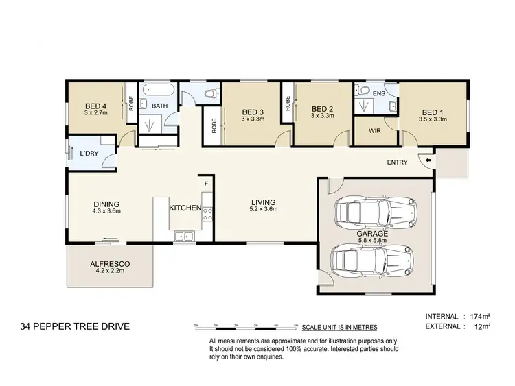 Floorplan of Homely house listing, 34 Pepper Tree Drive, Holmview QLD 4207