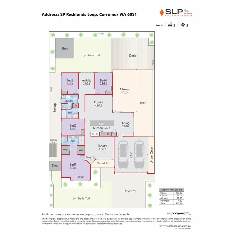 Floorplan of Homely house listing, 29 Rocklands Loop, Carramar WA 6031