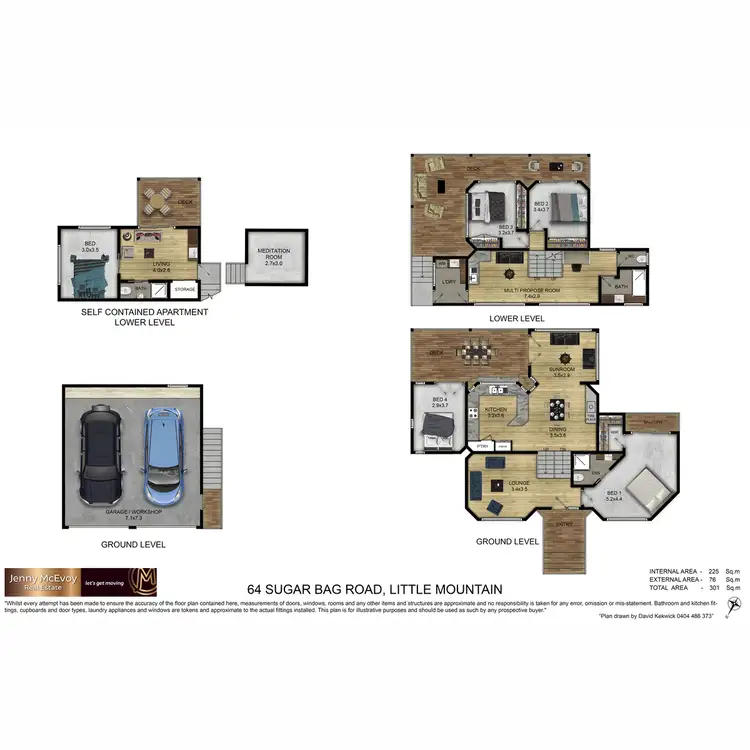 Floorplan of Homely house listing, 64 Sugar Bag Road, Little Mountain QLD 4551
