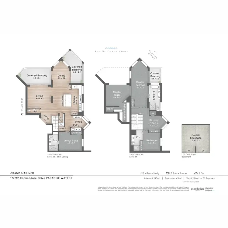 Floorplan of Homely apartment listing, 177/12 Commodore Drive, Paradise Waters QLD 4217