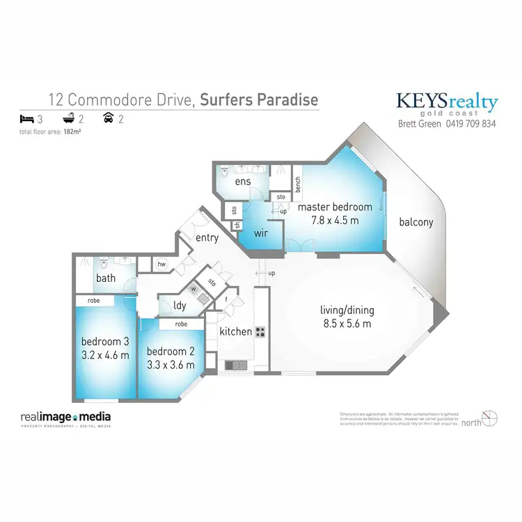 Floorplan of Homely apartment listing, 121/12 Commodore Drive, Paradise Waters QLD 4217