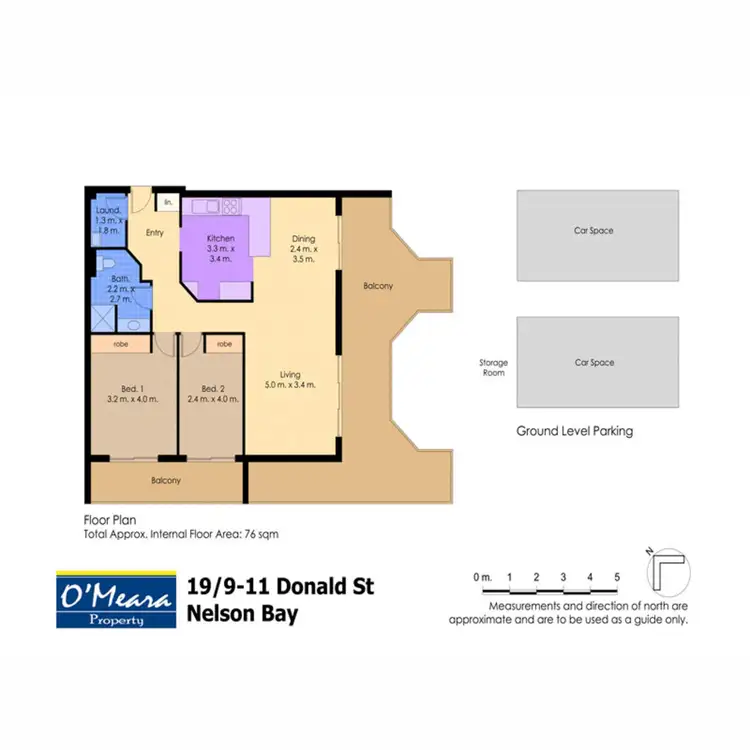 Floorplan of Homely unit listing, 19/9-11 Donald Street, Nelson Bay NSW 2315
