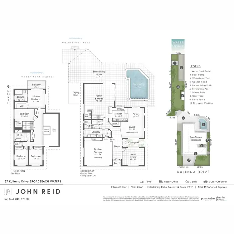 Floorplan of Homely house listing, 57 Kalimna Drive, Broadbeach Waters QLD 4218