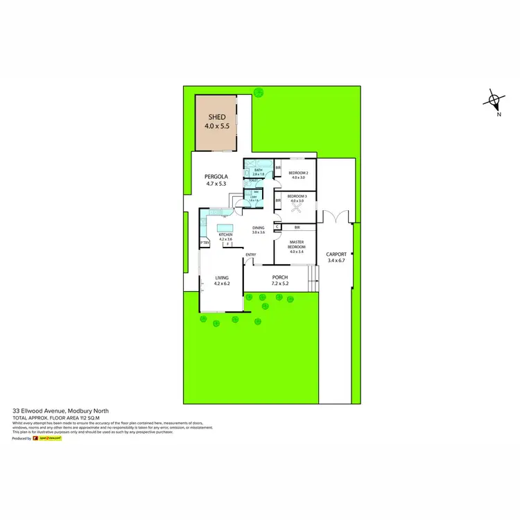 Floorplan of Homely house listing, 33 Ellwood Avenue, Modbury North SA 5092