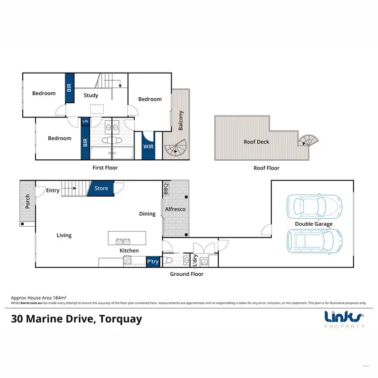 Floorplan of Homely townhouse listing, 30 Marine Drive, Torquay VIC 3228