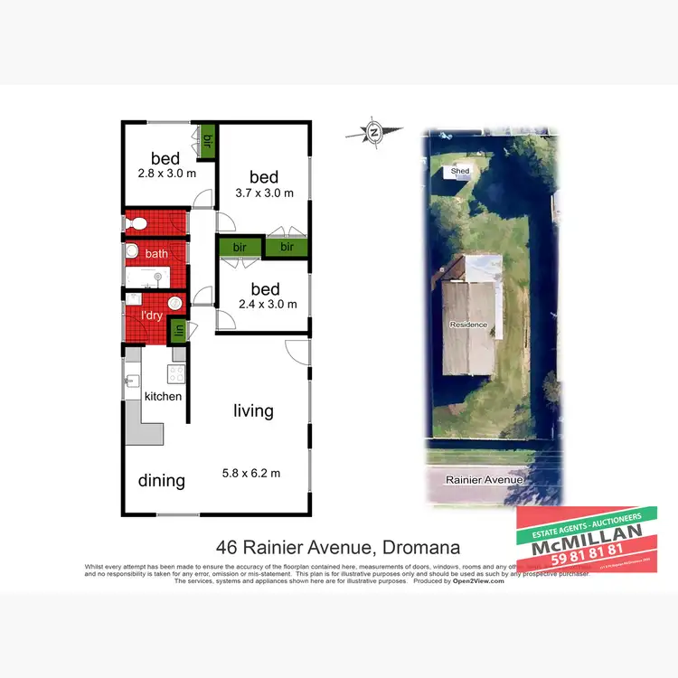 Floorplan of Homely house listing, 46 Rainier Avenue, Dromana VIC 3936