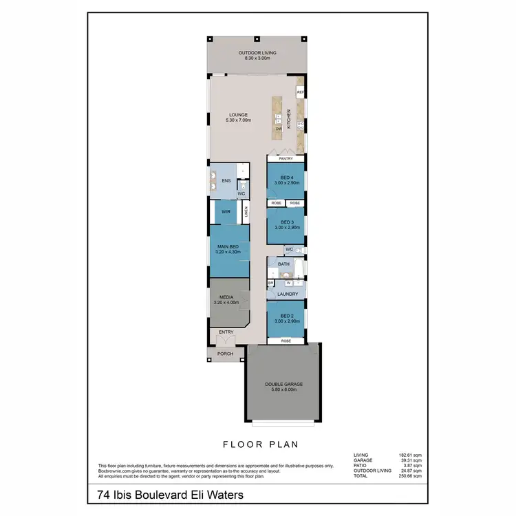 Floorplan of Homely house listing, 74 Ibis Boulevard, Eli Waters QLD 4655