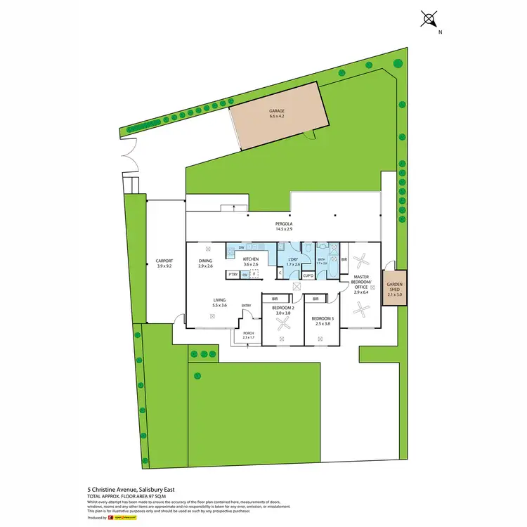 Floorplan of Homely house listing, 5 Christine Avenue, Salisbury East SA 5109