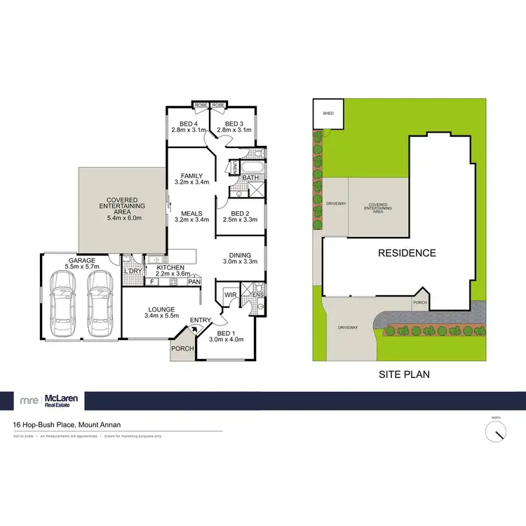 Floorplan of Homely house listing, 16 Hop-Bush Place, Mount Annan NSW 2567