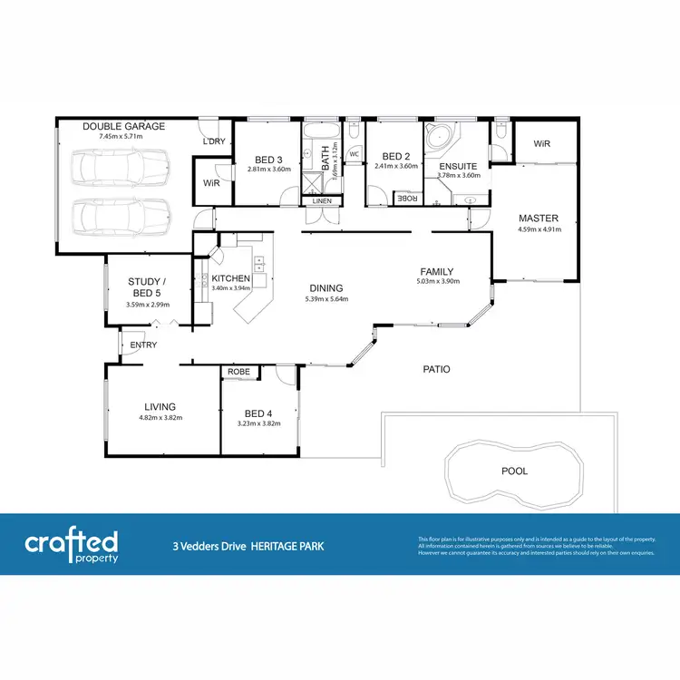 Floorplan of Homely house listing, 3 Vedders Drive, Heritage Park QLD 4118