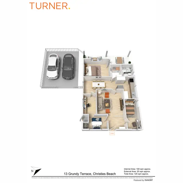Floorplan of Homely house listing, 13 Grundy Terrace, Christies Beach SA 5165