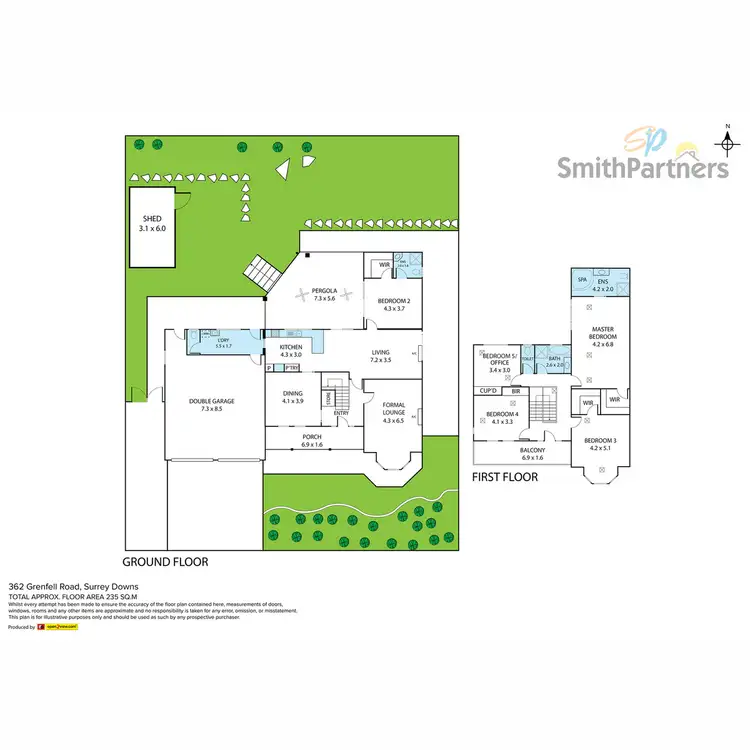 Floorplan of Homely house listing, 362 Grenfell Road, Surrey Downs SA 5126