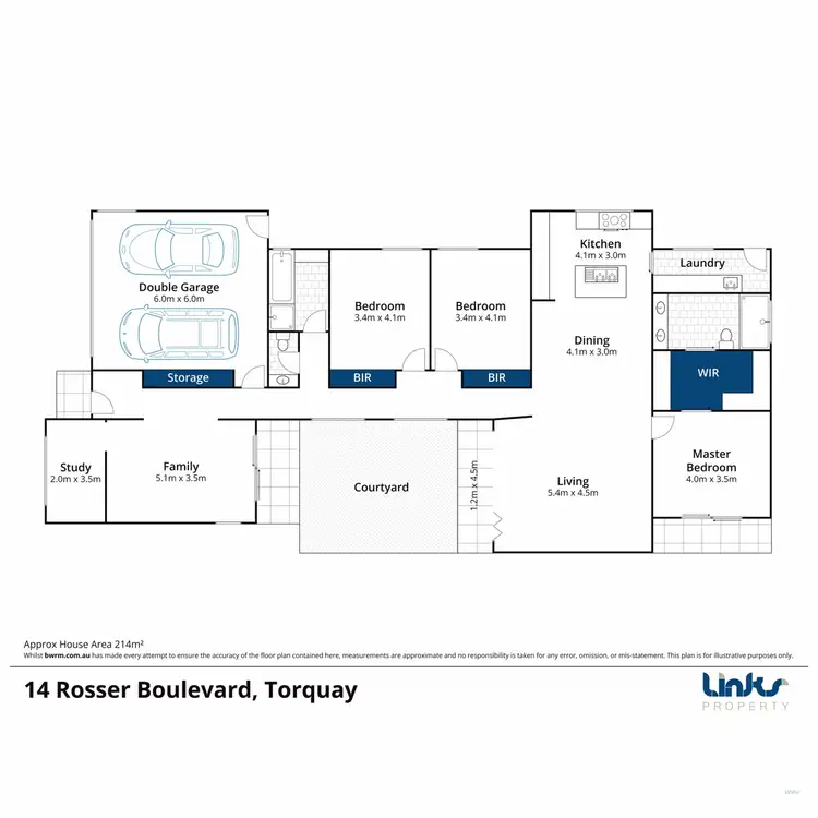 Floorplan of Homely house listing, 14 Rosser Boulevard, Torquay VIC 3228