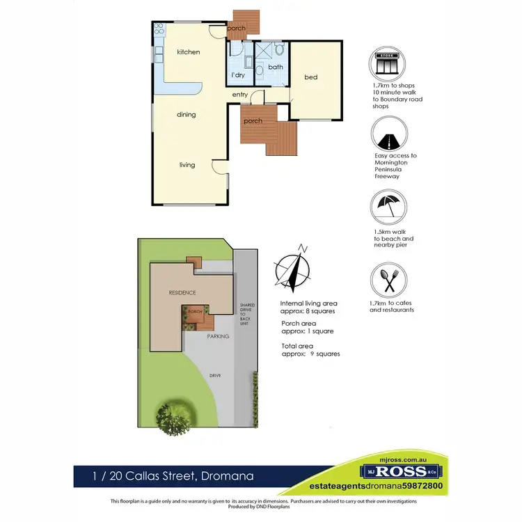 Floorplan of Homely house listing, 1/20 Callas Street, Dromana VIC 3936