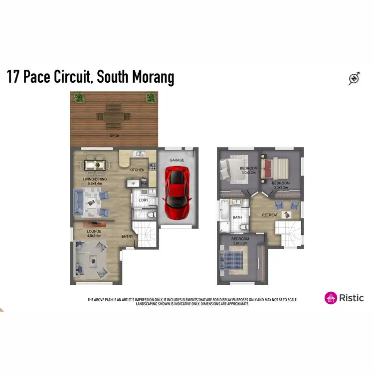 Floorplan of Homely townhouse listing, 17 Pace Circuit, South Morang VIC 3752