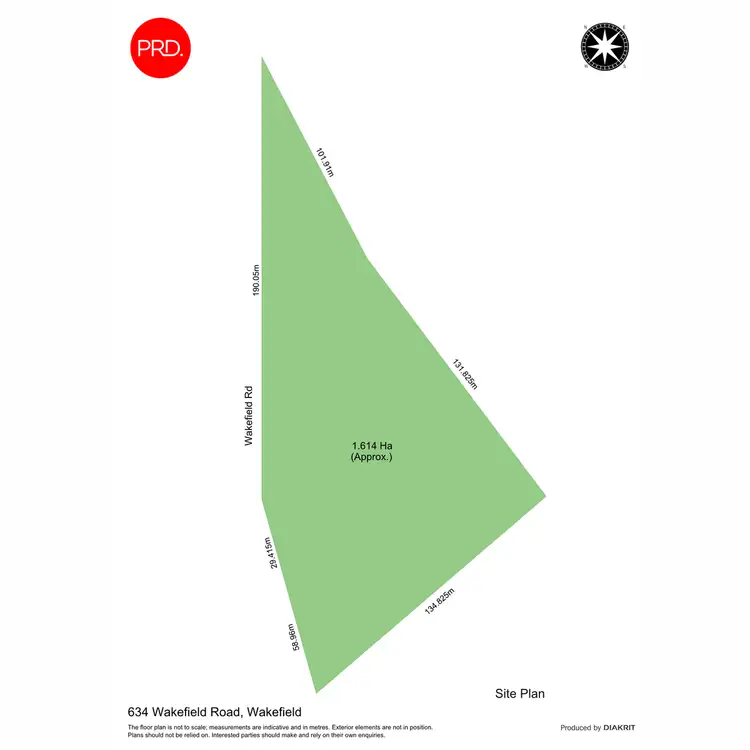 Floorplan of Homely land listing, 634 Wakefield Road, Wakefield NSW 2278