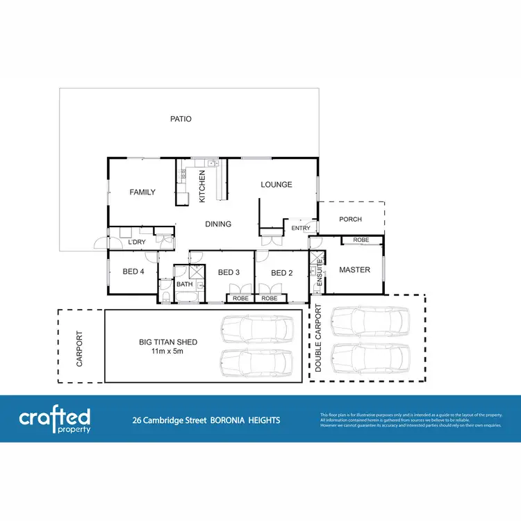 Floorplan of Homely house listing, 26 Cambridge Street, Boronia Heights QLD 4124