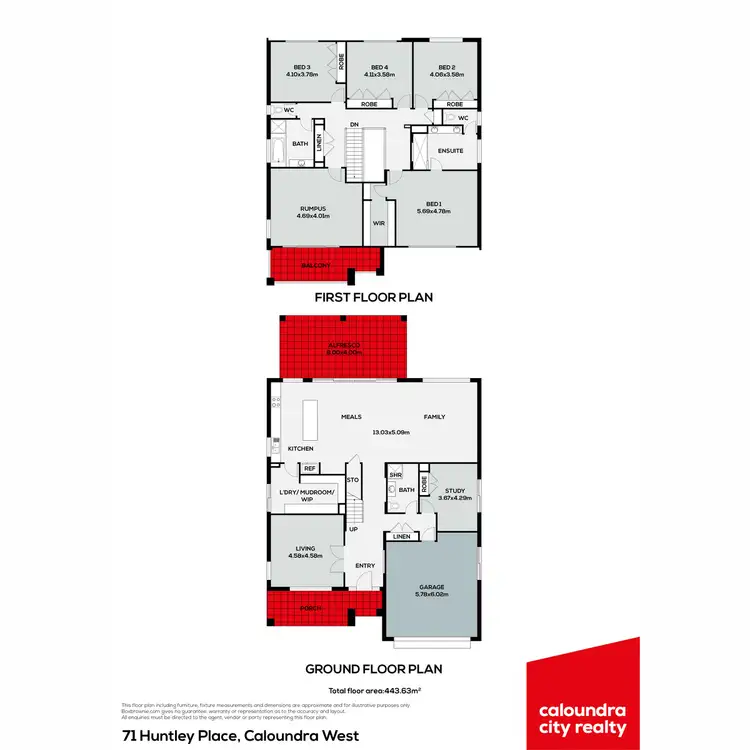 Floorplan of Homely house listing, 71 Huntley Place, Caloundra West QLD 4551