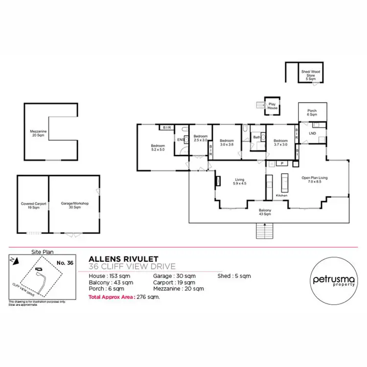 Floorplan of Homely house listing, 36 Cliff View Drive, Allens Rivulet TAS 7150