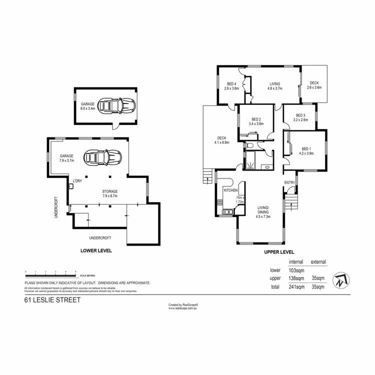 Floorplan of Homely house listing, 61 Leslie Street, Bardon QLD 4065