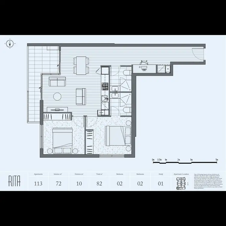 Floorplan of Homely apartment listing, 113/16 Bent Street, Bentleigh VIC 3204