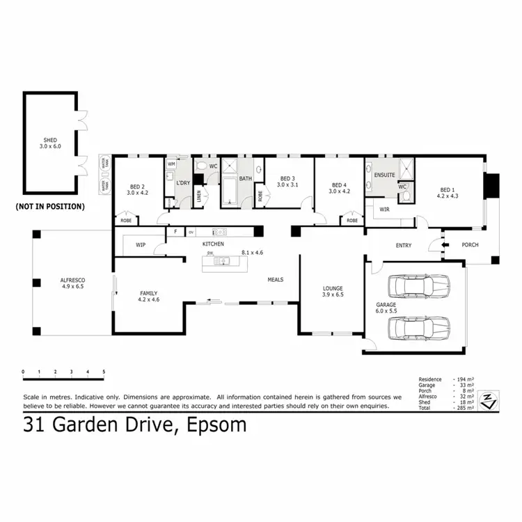 Floorplan of Homely house listing, 31 Garden Drive, Epsom VIC 3551
