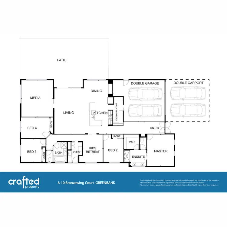 Floorplan of Homely house listing, 8 Bronzewing Court, Greenbank QLD 4124