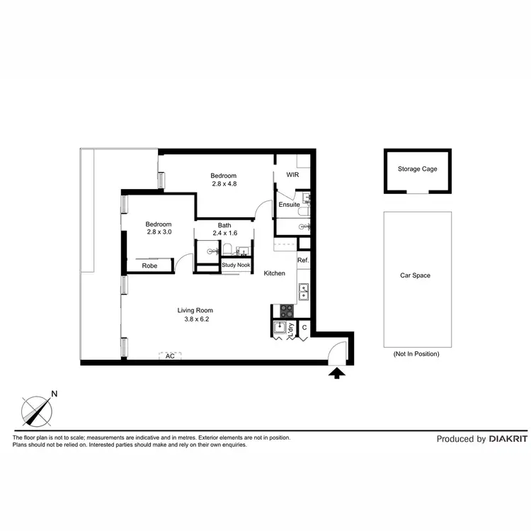 Floorplan of Homely apartment listing, 103/13 Wellington Street, St Kilda VIC 3182