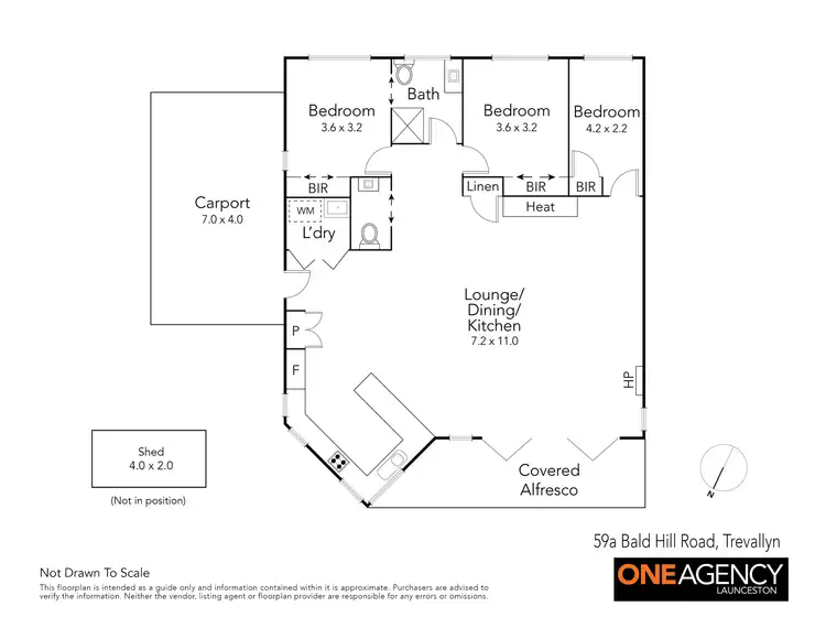 Floorplan of Homely house listing, 59a Bald Hill Road, Trevallyn TAS 7250