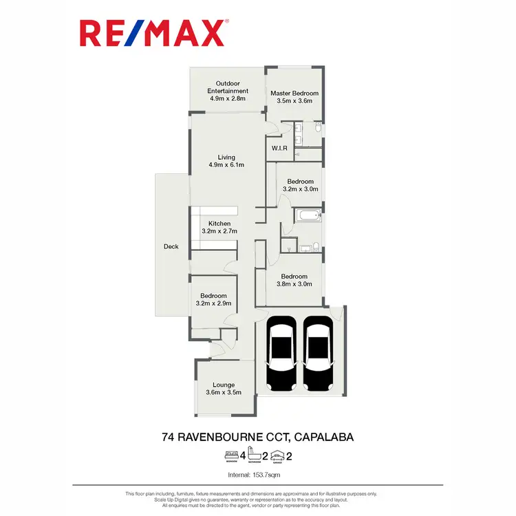Floorplan of Homely house listing, 74 Ravenbourne Circuit, Capalaba QLD 4157