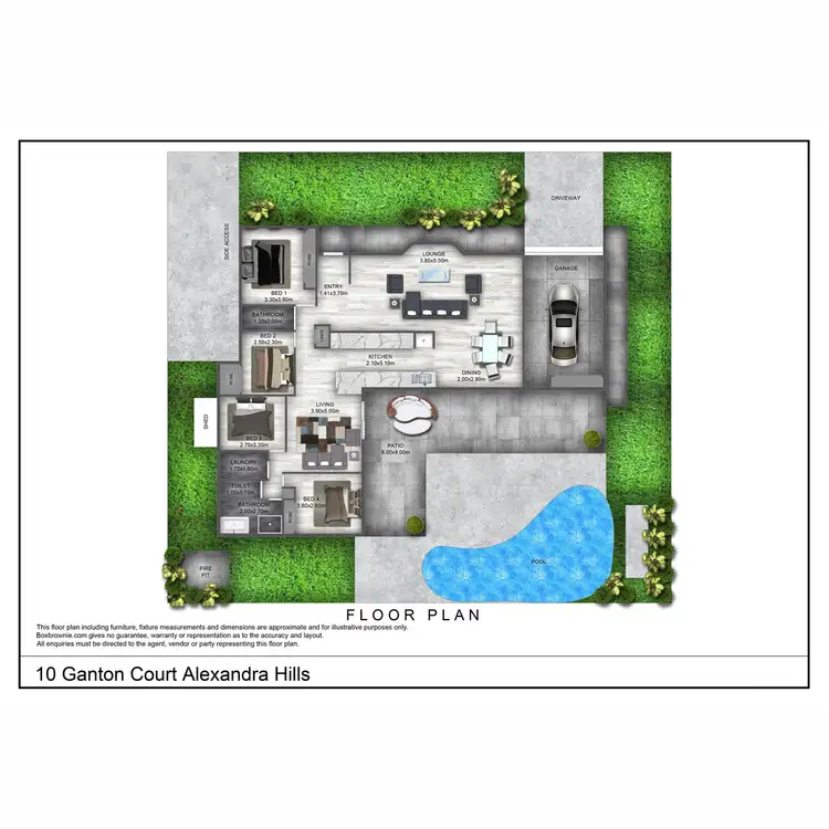 Floorplan of Homely house listing, 10 Ganton Court, Alexandra Hills QLD 4161