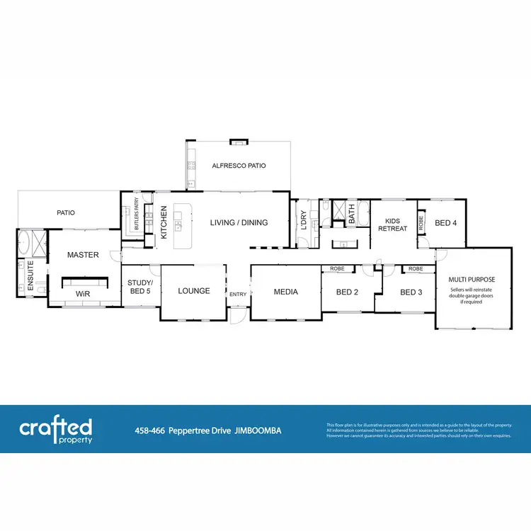 Floorplan of Homely house listing, 458 Peppertree Drive, Jimboomba QLD 4280