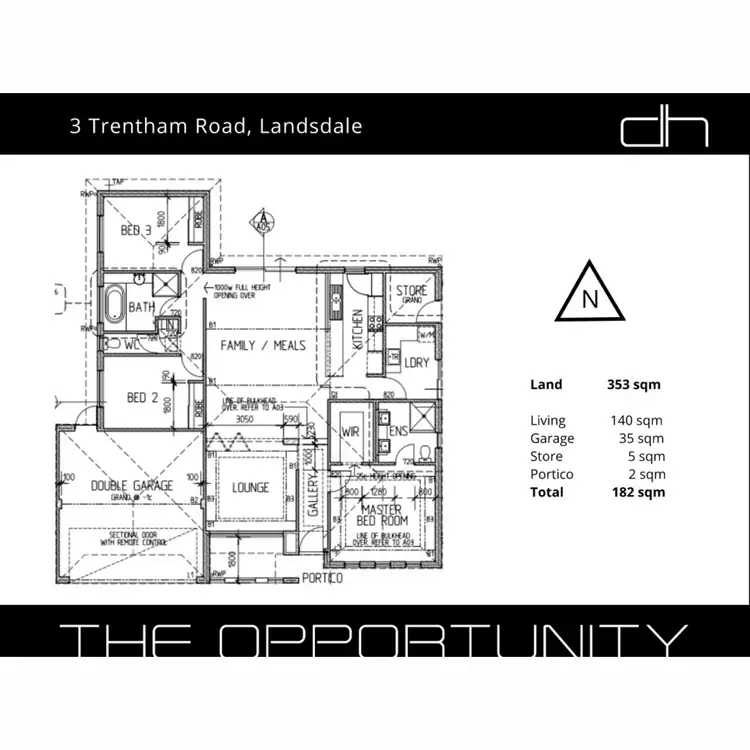 Floorplan of Homely house listing, 3 Trentham Road, Landsdale WA 6065