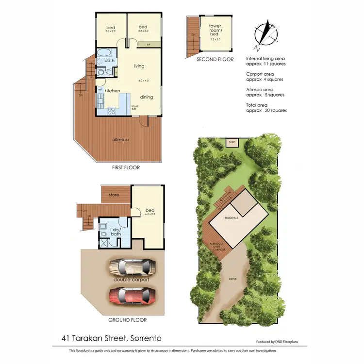 Floorplan of Homely house listing, 41 Tarakan Street, Sorrento VIC 3943