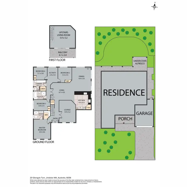 Floorplan of Homely house listing, 20 Glengyle Turn, Jindalee WA 6036