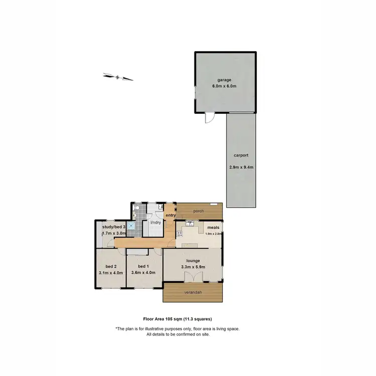 Floorplan of Homely house listing, 6 David Street, Monbulk VIC 3793
