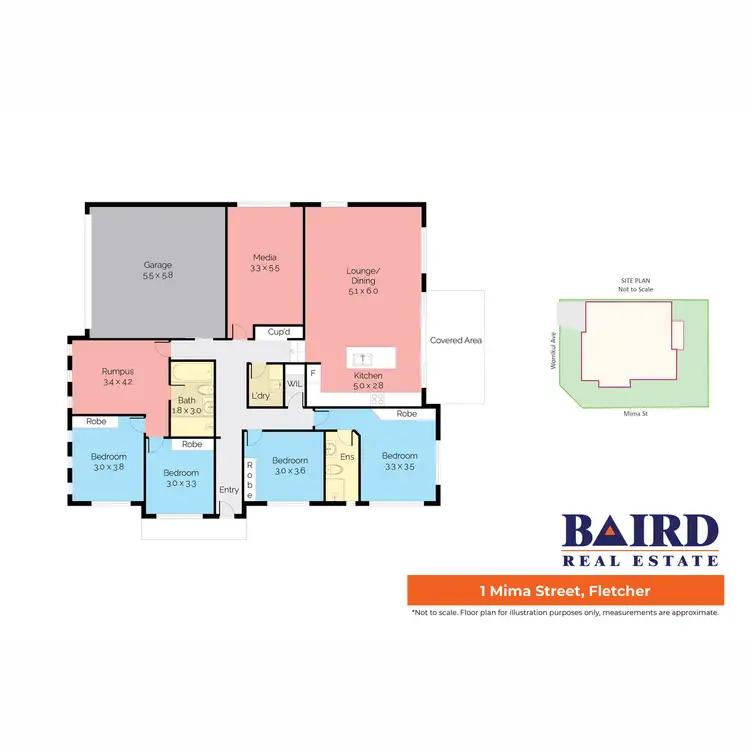 Floorplan of Homely house listing, 1 Mima Street, Fletcher NSW 2287