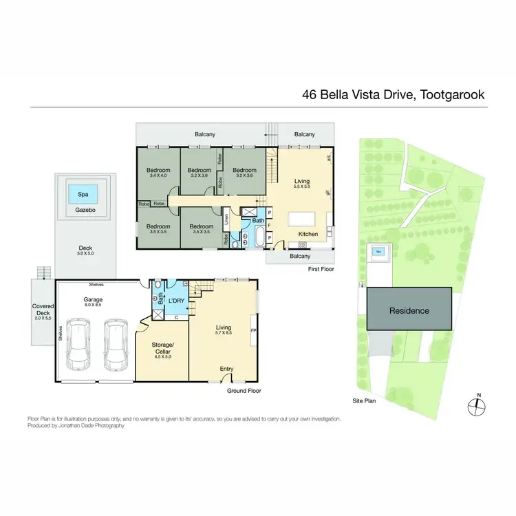 Floorplan of Homely house listing, 46 Bella Vista Drive, Tootgarook VIC 3941