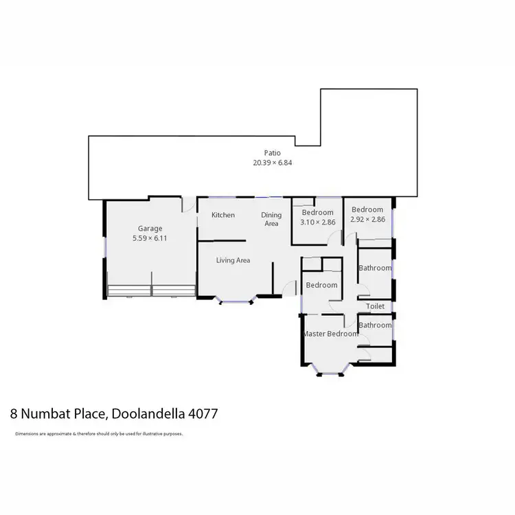 Floorplan of Homely house listing, 8 Numbat Place, Doolandella QLD 4077