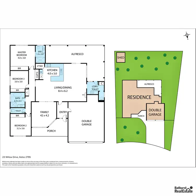 Floorplan of Homely house listing, 23 Willow Drive, Kelso NSW 2795