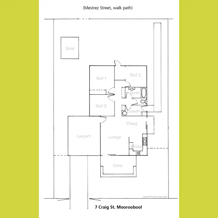 Floorplan of Homely house listing, 7 Craig Street, Mooroobool QLD 4870