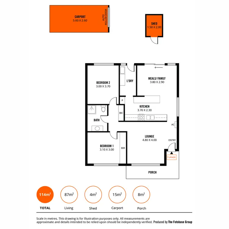 Floorplan of Homely unit listing, 4/64 Reservoir Road, Paradise SA 5075