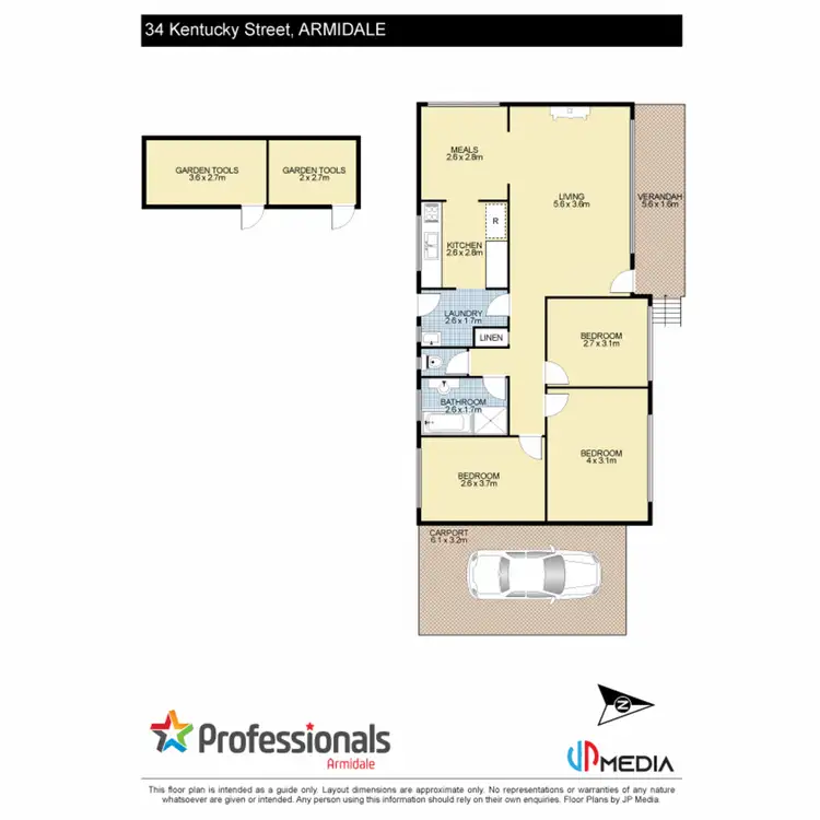 Floorplan of Homely house listing, 34 Kentucky Street, Armidale NSW 2350