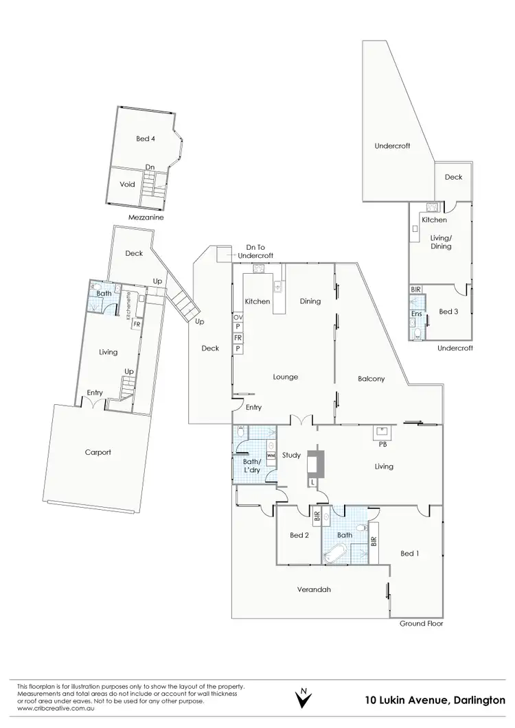 Floorplan of Homely house listing, 10 Lukin Avenue, Darlington WA 6070