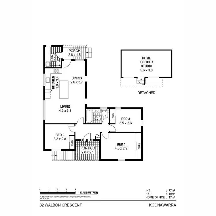 Floorplan of Homely house listing, 32 Walbon Crescent, Koonawarra NSW 2530
