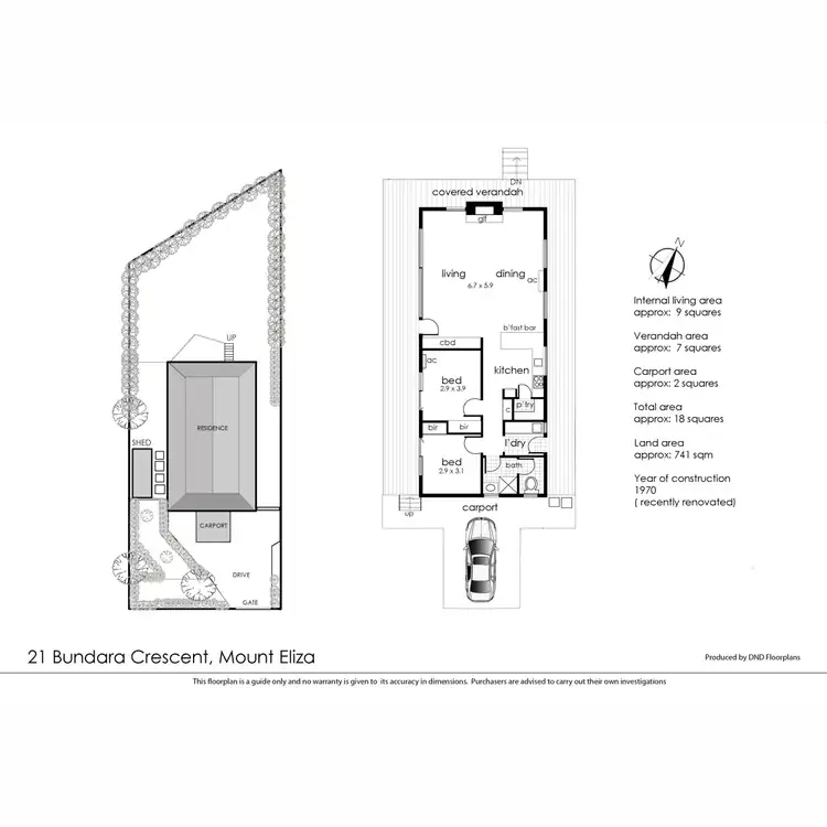 Floorplan of Homely house listing, 21 Bundara Crescent, Mount Eliza VIC 3930