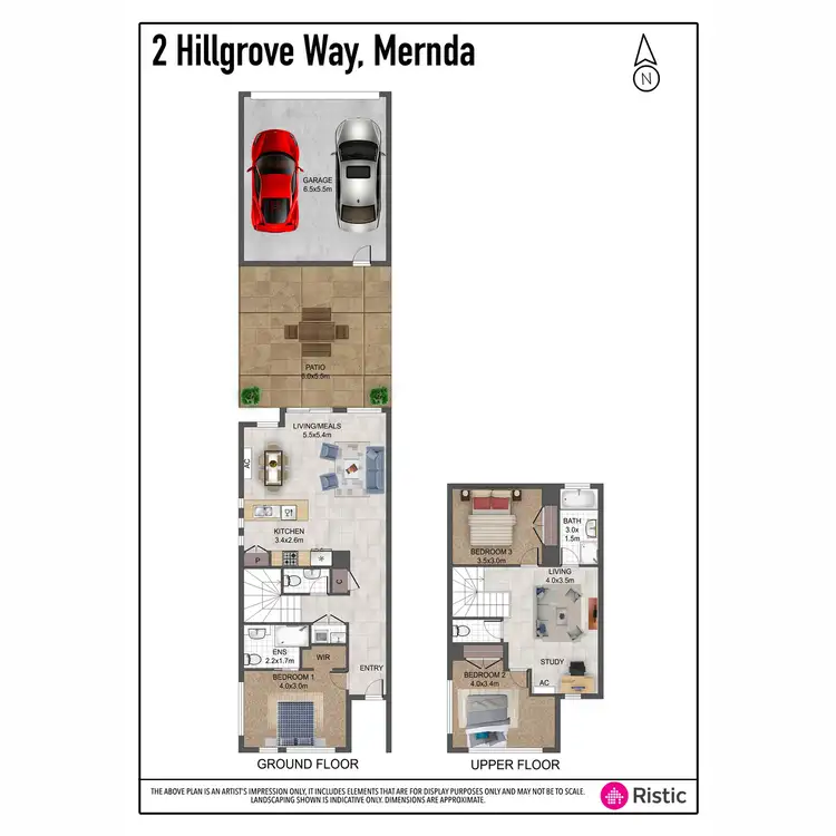 Floorplan of Homely townhouse listing, 2 Hillgrove Way, Mernda VIC 3754