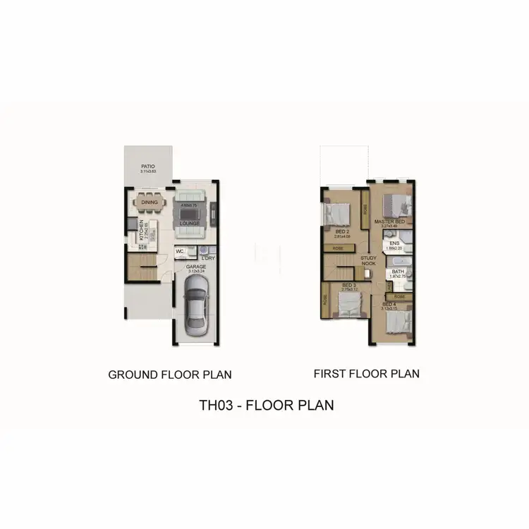 Floorplan of Homely townhouse listing, 11/38-40 School Road, Capalaba QLD 4157