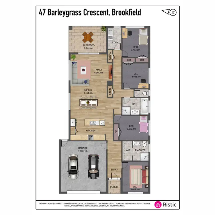 Floorplan of Homely house listing, 47 Barleygrass Crescent, Brookfield VIC 3338