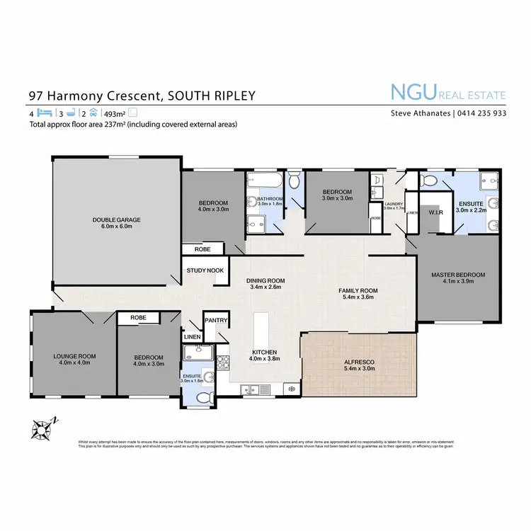 Floorplan of Homely house listing, 97 Harmony Crescent, South Ripley QLD 4306